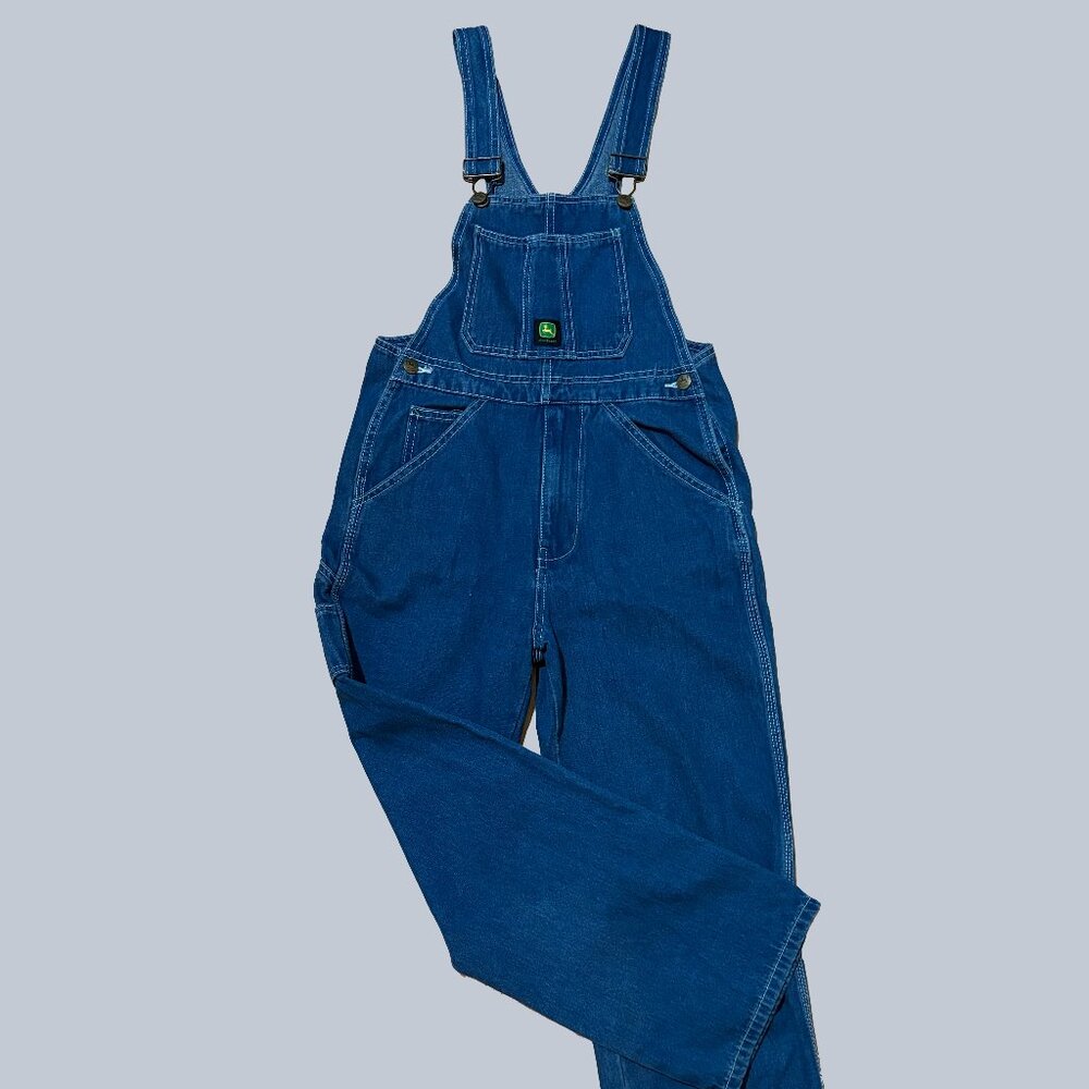 Vintage John Deere Denim Overalls – Size XS